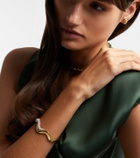 Yeprem Golden Strada 18kt gold bangle with diamonds