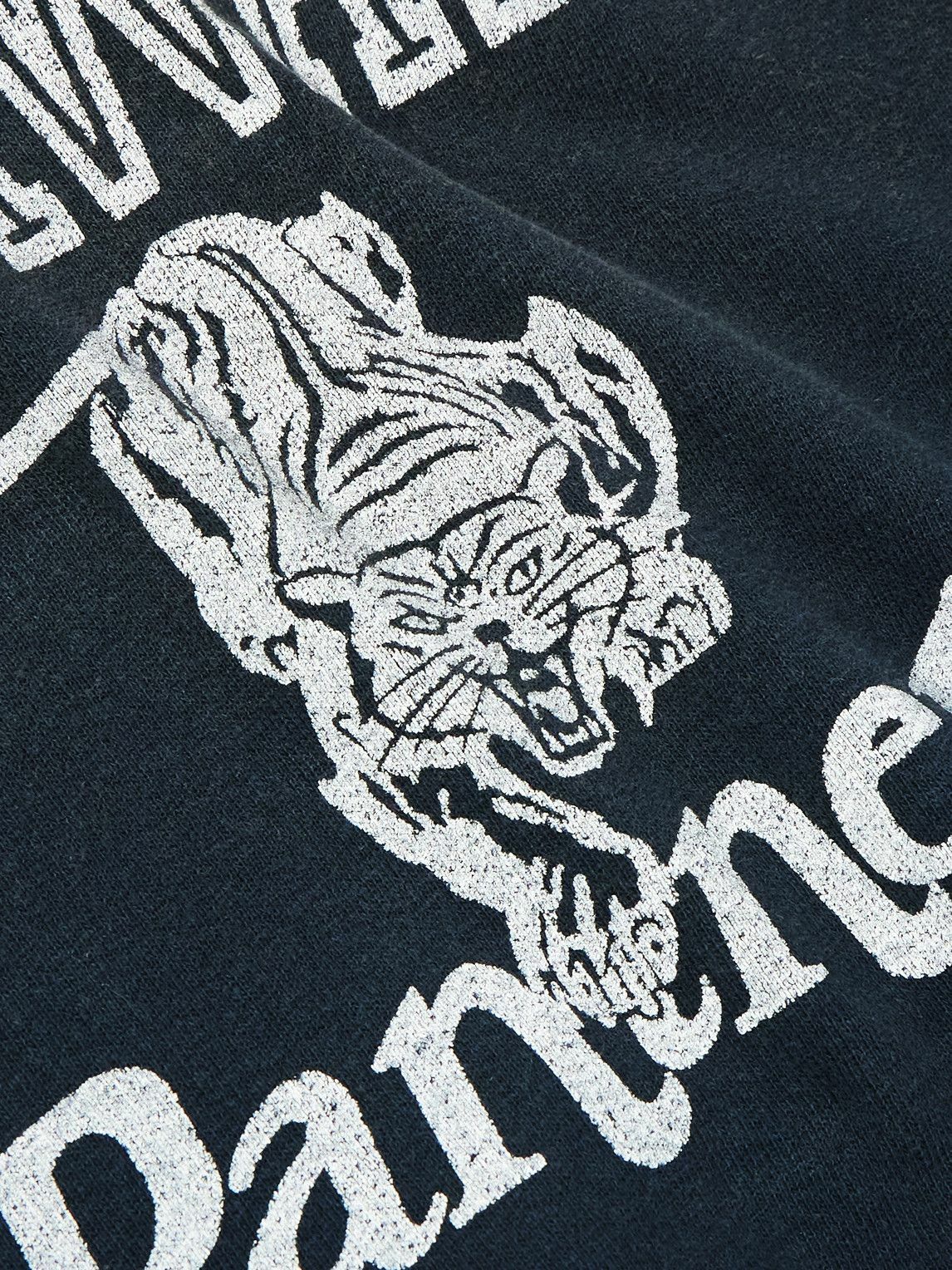 Remi Relief - Printed Cotton-Jersey Hoodie - Black