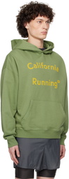 District Vision Green 'California' Cotton Hoodie