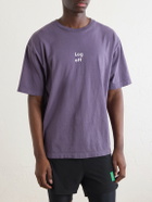 DISTRICT VISION - Printed Cotton T-shirt - Purple