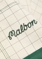 Malbon Spruce Logo-embroidered Half-zip Cotton Jacket Cream