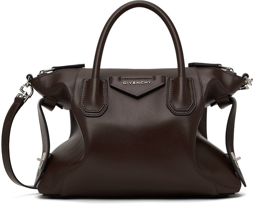 Givenchy Antigona Soft Leather Shoulder Bag - Brown Shoulder Bags, Handbags  - GIV178788