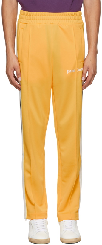 Photo: Palm Angels Yellow Classic Track Lounge Pants