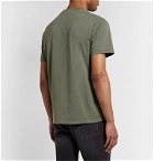 FRAME - Mélange Cotton-Jersey T-Shirt - Green