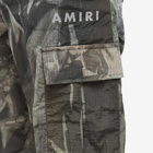 AMIRI Men's Crinkle Nylon Pant in Black Multi