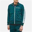 Palm Angels Men's Classic Track Jacket in Green/White