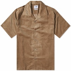 NN07 Men's Julio Corduroy Vacation Shirt in Greige