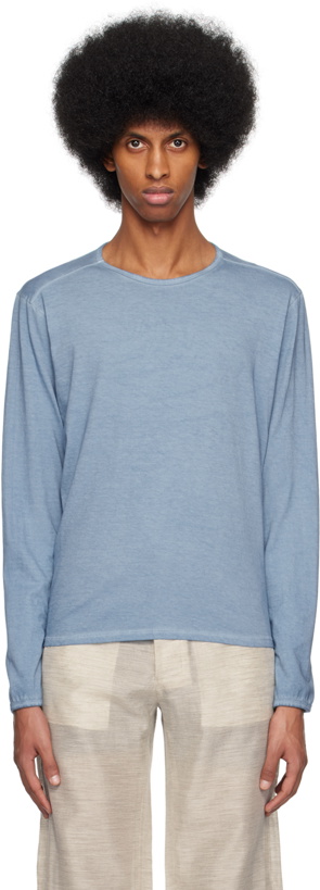 Photo: Gabriela Coll Garments Blue No.87 Long Sleeve T-Shirt