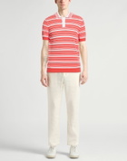Fedeli Mens Sweater in Tomato red