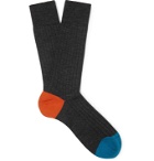 Pantherella - Stratford Merino Wool-Blend Socks - Gray