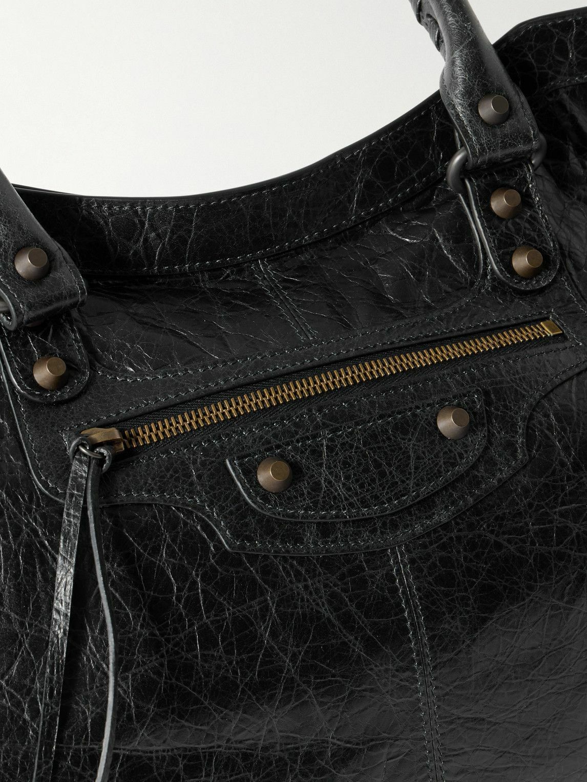 Balenciaga - Le City Travel Arena Textured-Leather Tote Bag