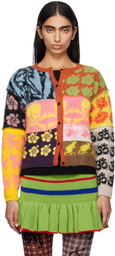 Ashley Williams Multicolor Patchwork Cardigan