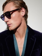TOM FORD - Icon Aviator-Style Acetate Sunglasses - Blue