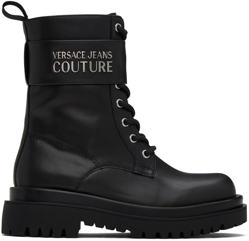 Versace Jeans Couture Black Drew Boots Versace