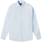 A.P.C. Men's New Button Down Oxford Shirt in Light Blue