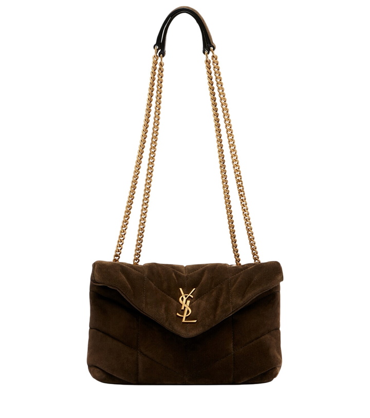 Photo: Saint Laurent Puffer Toy suede shoulder bag