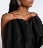 Magda Butrym Ruched silk bustier dress