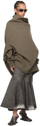 Rick Owens DRKSHDW Gray Divine Bias Denim Maxi Skirt