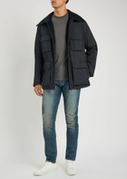Emporio Armani Travel Hooded Nylon Jacket Navy