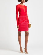 Balmain Womens Midi skirt in Red
