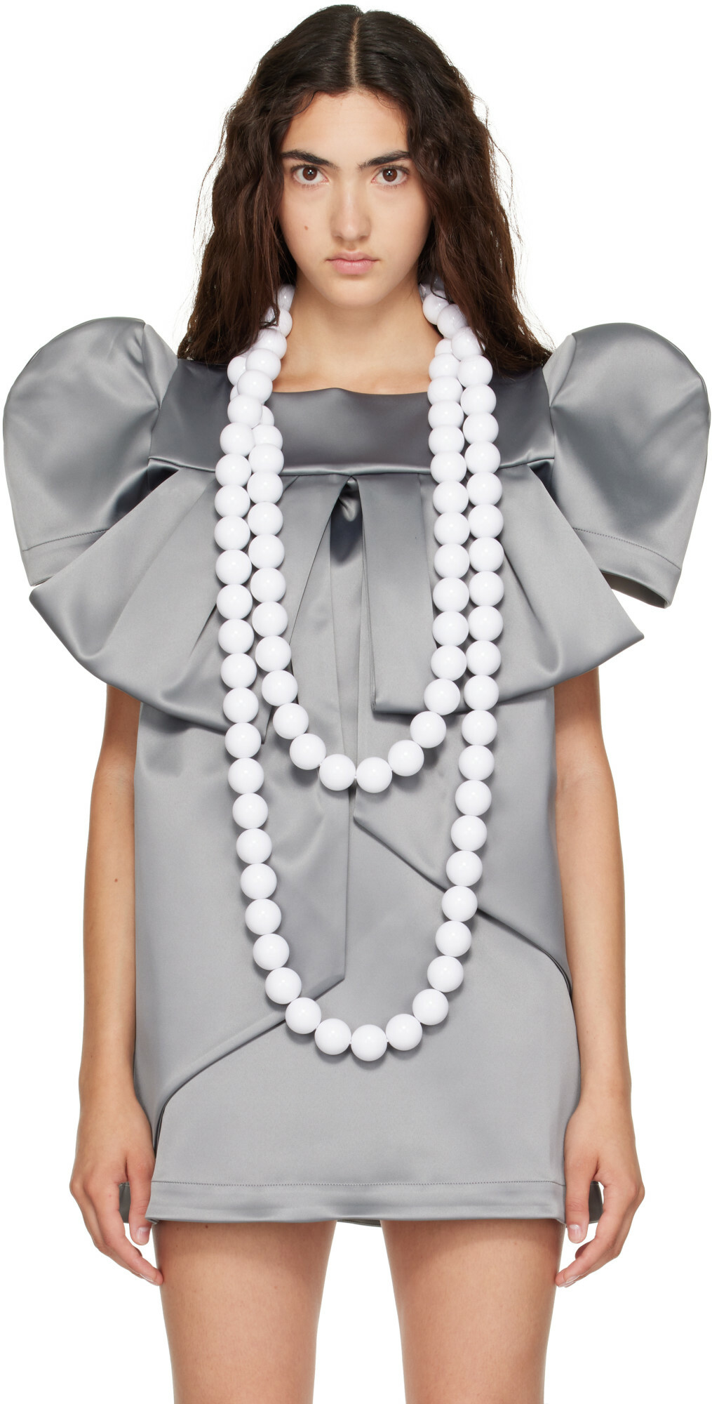 VAQUERA 'XL White Ball' Necklace