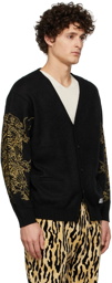 WACKO MARIA Black Tim Lehi Edition Mohair Cardigan