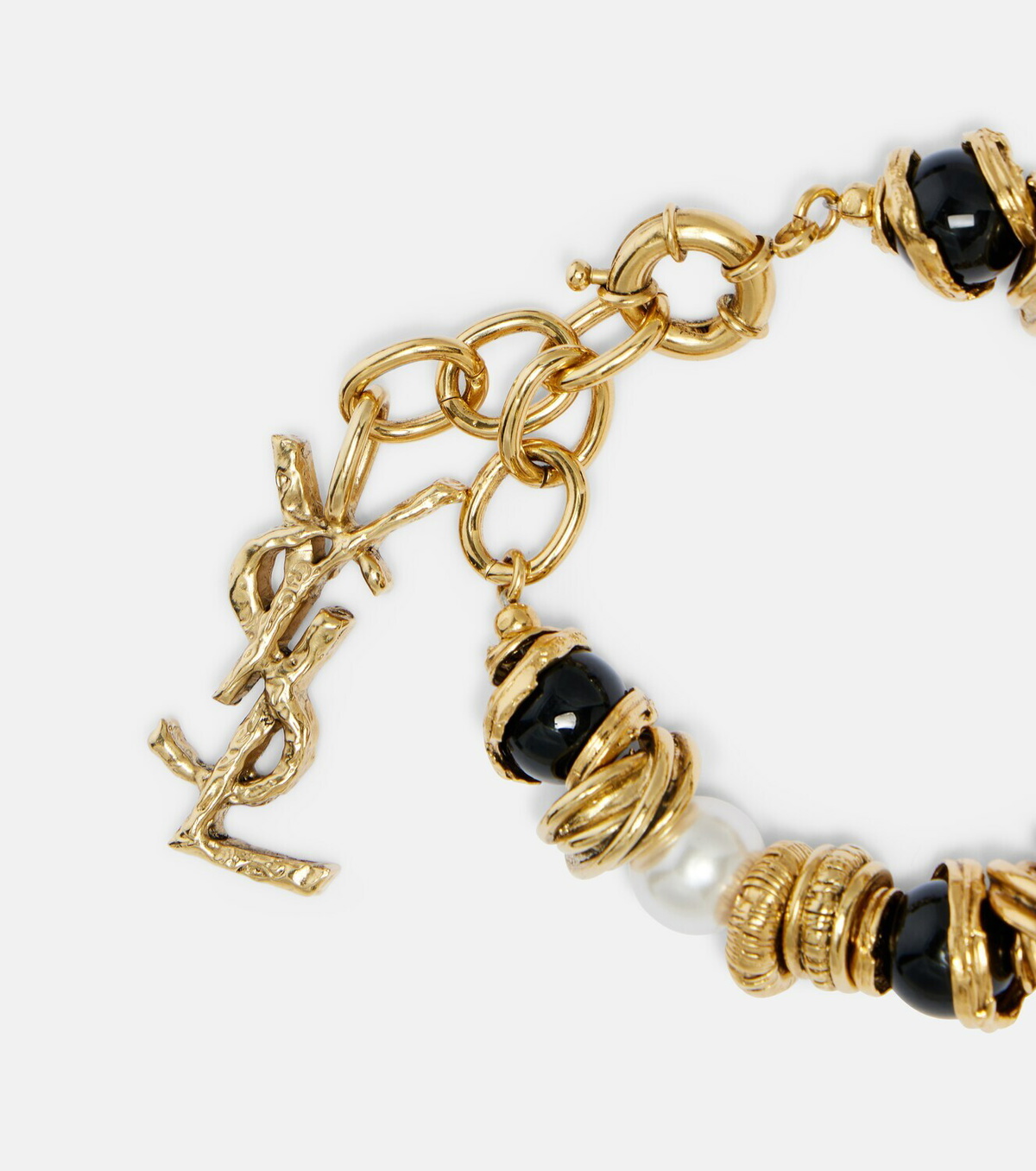 Saint Laurent Loulou embellished bracelet