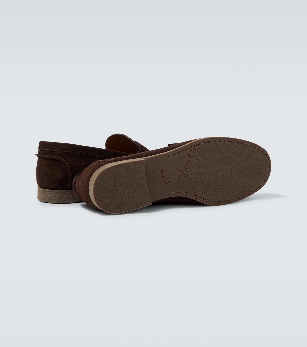 Dunhill Suede penny loafers