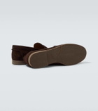 Dunhill Suede penny loafers