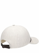 BRUNELLO CUCINELLI Embellished Linen Blend Baseball Cap