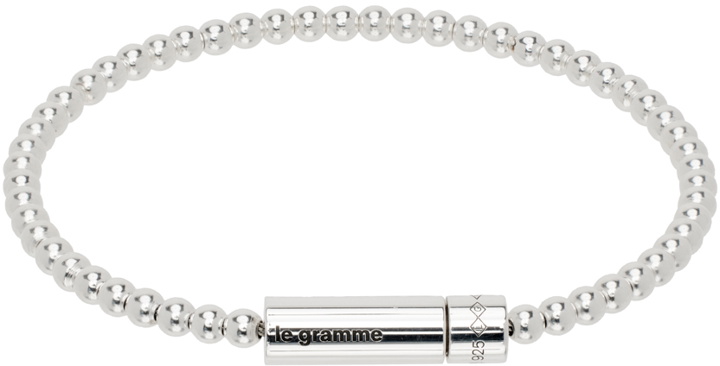 Photo: Le Gramme Silver 'Le 11g' Beads Bracelet