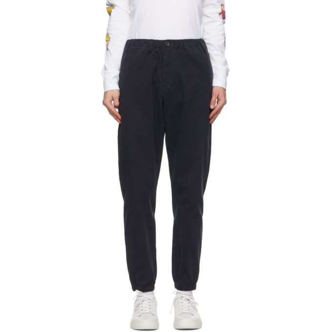Photo: PS by Paul Smith Navy Stretch Twill Trousers