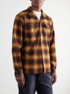 RRL - Jesse Checked Wool-Blend Flannel Shirt - Orange