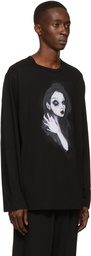 Yohji Yamamoto Black Cotton Long Sleeve T-Shirt