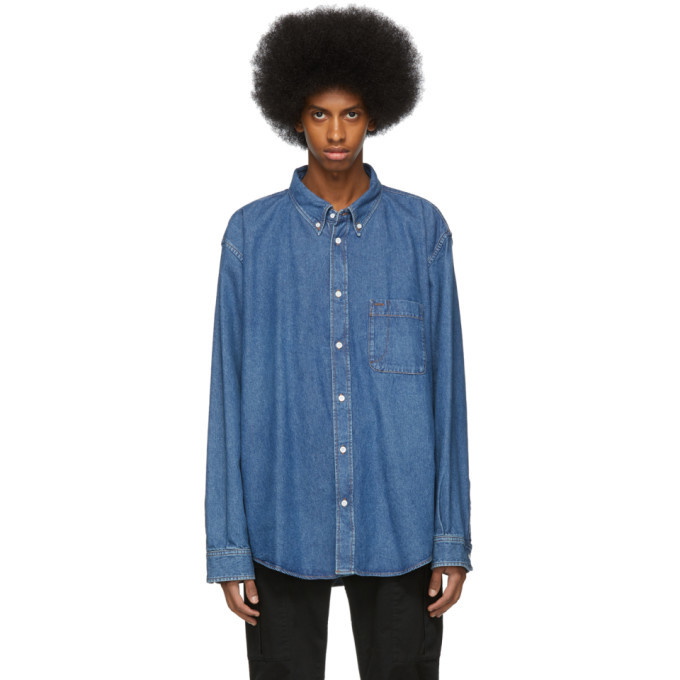 Photo: Balenciaga Blue Denim Shirt