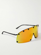 Rick Owens - Shielding D-Frame Studded Stainless Steel Sunglasses