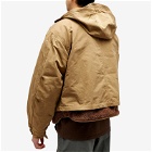 FrizmWORKS Men's Smock Hooded Lined Parka Jacket in Tan