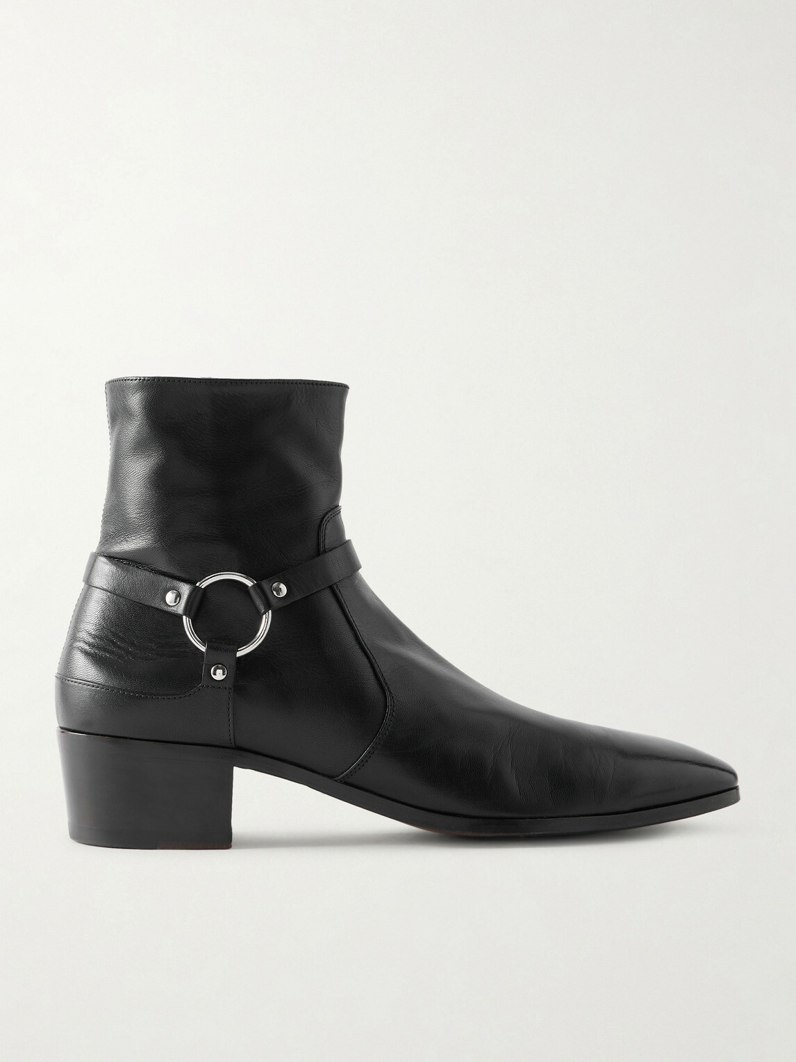 TOM FORD - Clint Embellished Leather Boots - Black