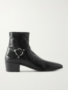 TOM FORD - Clint Embellished Leather Boots - Black