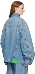 Off-White Blue Button Denim Jacket