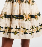 Agua by Agua Bendita Lima floral cotton minidress