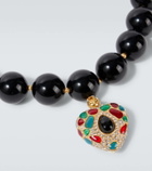 Valentino Garavani Coeur Royal Swarovski®-embellished beaded necklace