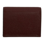 Thom Browne Burgundy Double Sided Card Holder