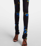 Blumarine Floral jersey leggings