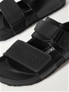 RICK OWENS - Birkenstock Rotterdam Rubber-Trimmed Leather Sandals - Black