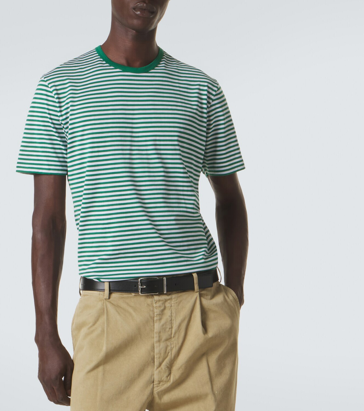 Sunspel Striped cotton T-shirt