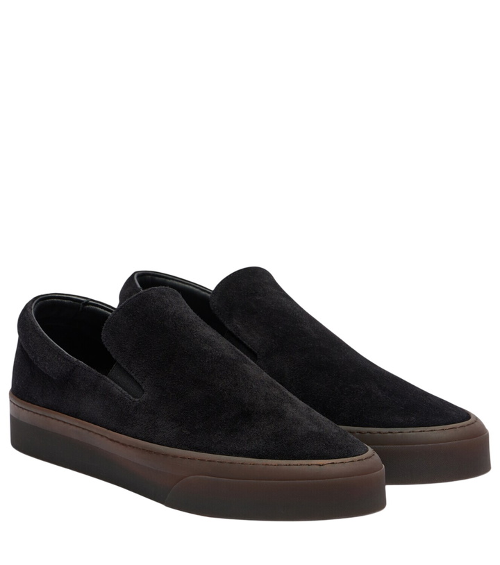 Photo: The Row MH suede slip-on shoes