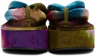 Dries Van Noten Multicolor Platform Thong Heeled Sandals