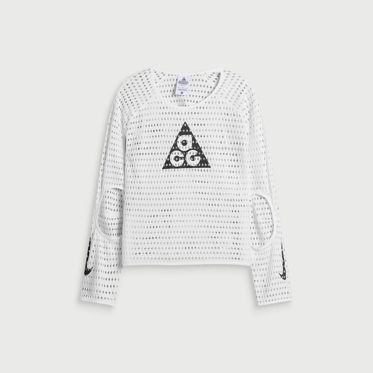 Nike Men's ACG Rapidair Long Sleeve in White/Reflective Silver