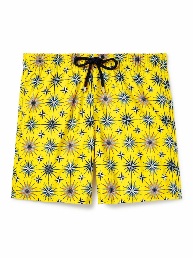 Photo: Vilebrequin - Moorea Straight-Leg Mid-Length Printed Recycled Swim Shorts - Yellow